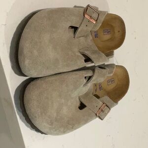 Birkenstock Tan Moccasins with Adjustable Buckle